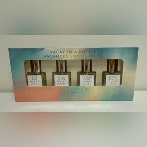NWOT Sand + Fog Vacay in a Bottle Oil Set - Four 10ml Oil Rollers